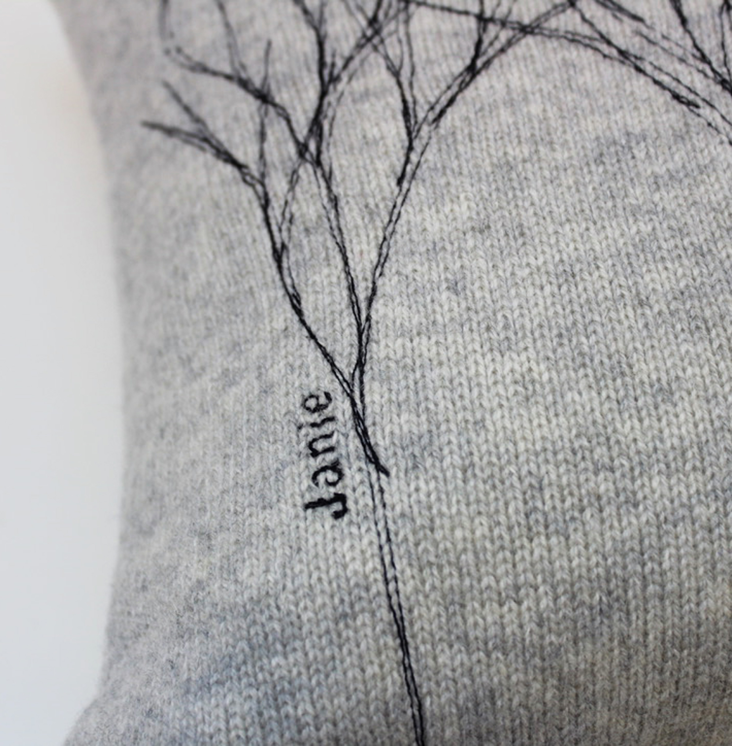 A Treeline cushion soft ash grey - Image 3