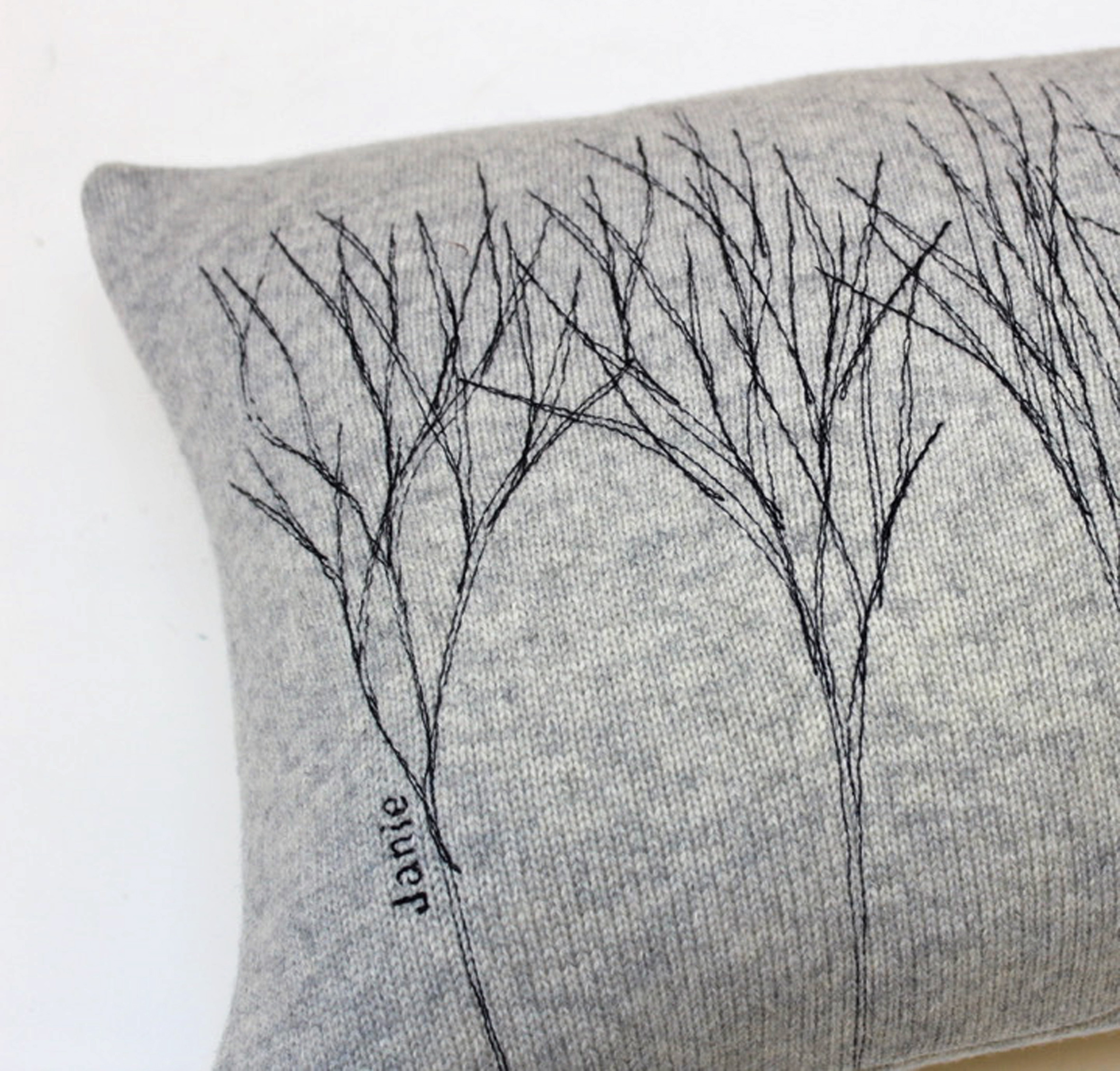 A Treeline cushion soft ash grey - Image 2