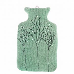 Treeline hot water bottle Jade green