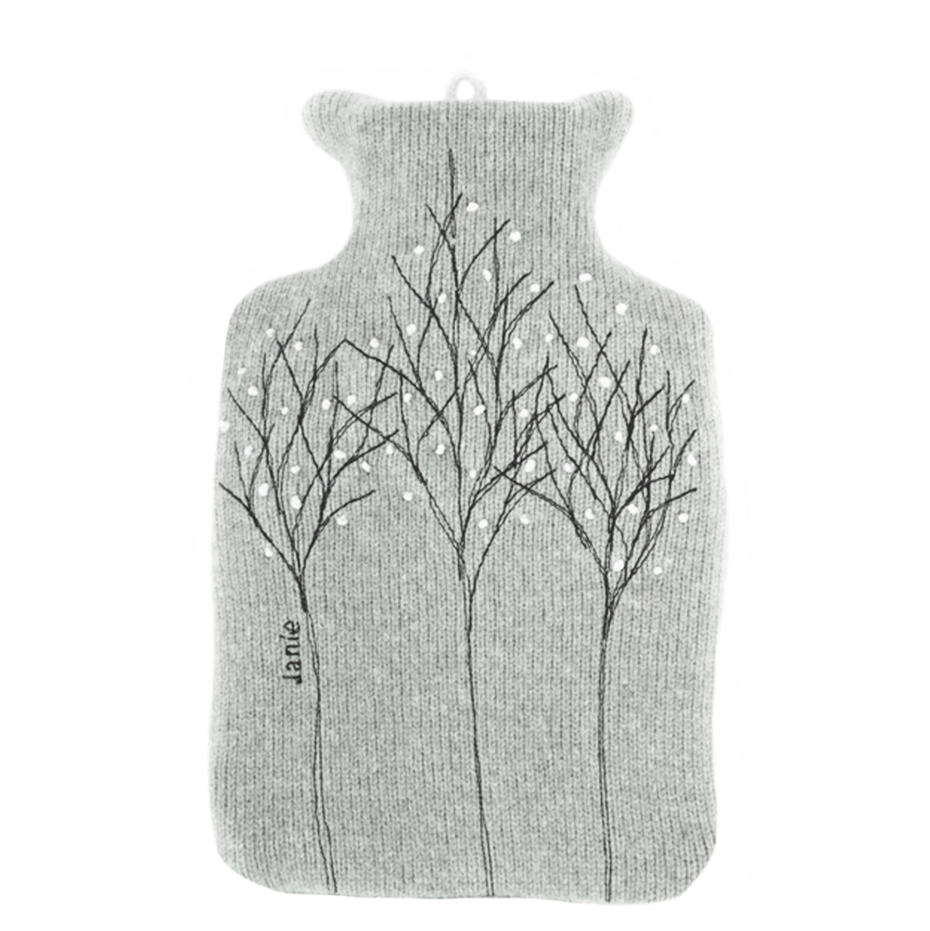 A Treeline hot water bottle Ash Grey