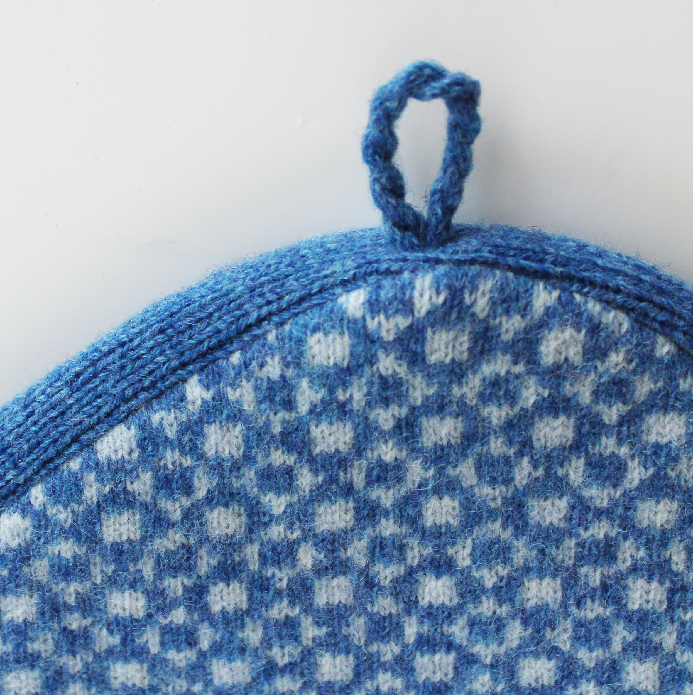 Blue geometric patterned teapot cover - Image 3