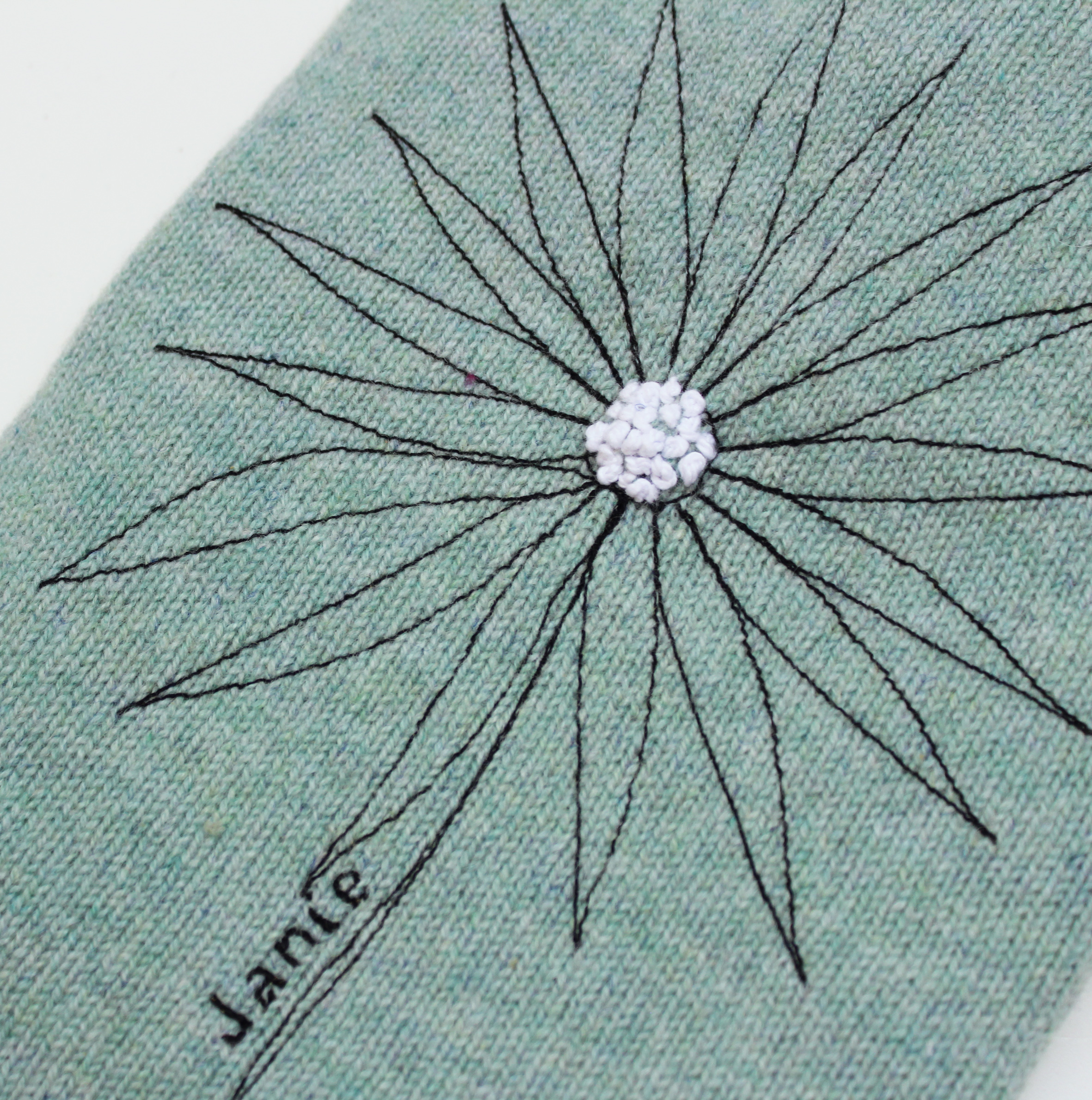 Daisy 1 L hot water bottle Jade green - Image 2