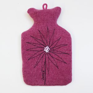 Daisy 500 ml hot water bottle Pink