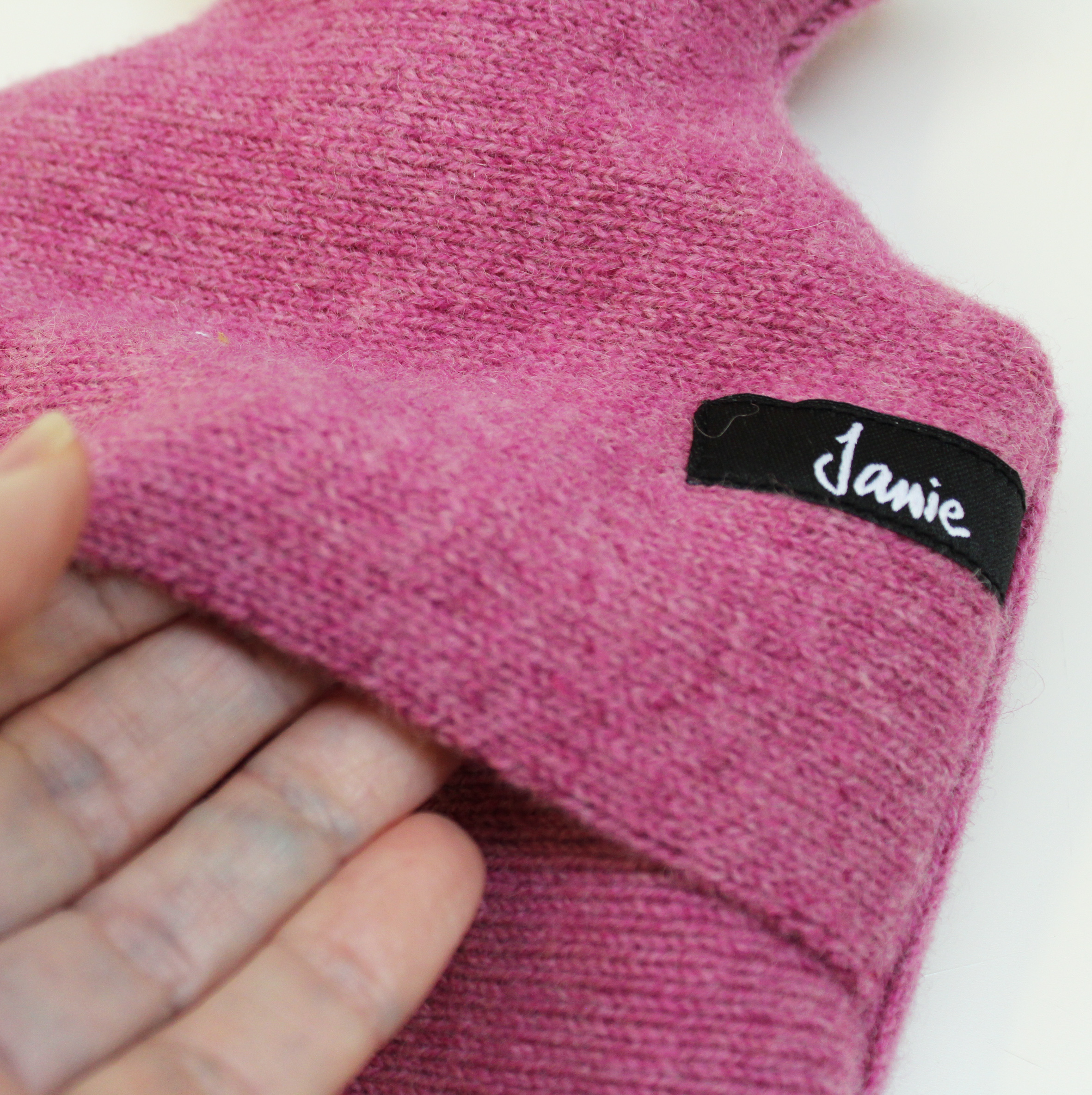 Daisy 500 ml hot water bottle Pink - Image 3