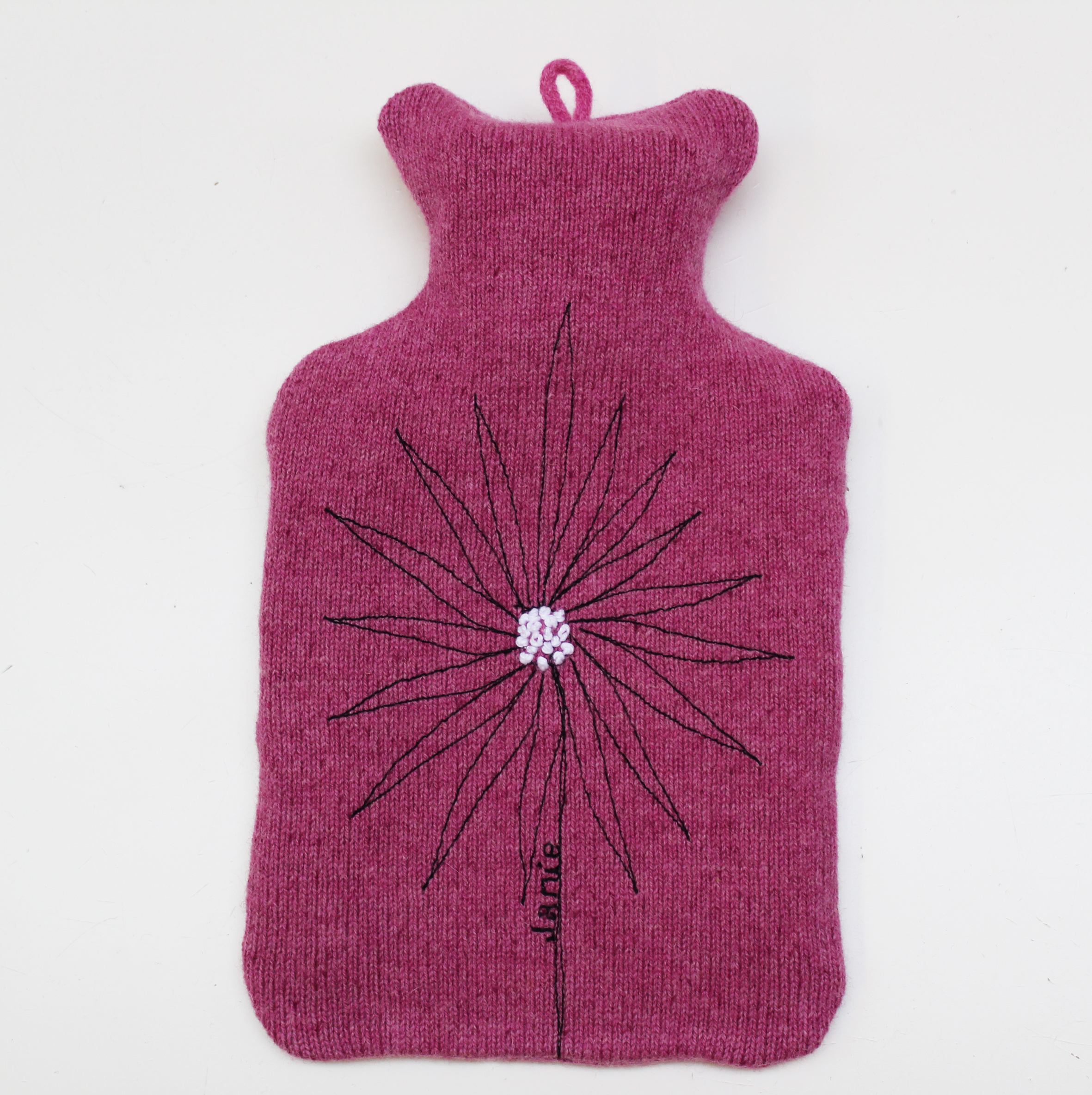 Daisy 1 L hot water bottle Pink