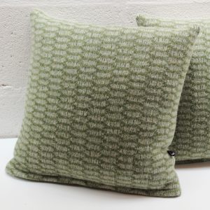 Two tone green cushion