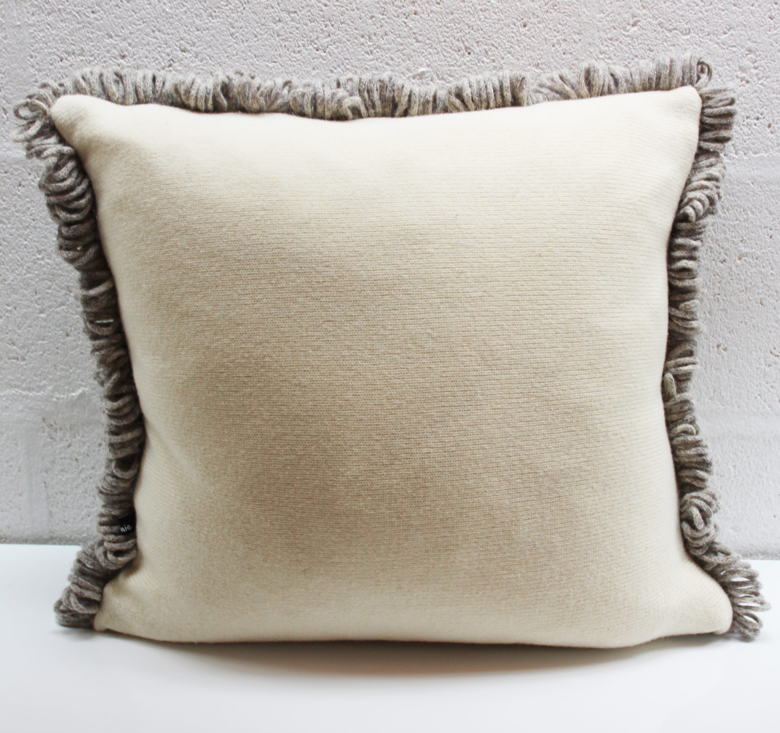 Cell patterned two tone Portland British wool cushion - Image 4