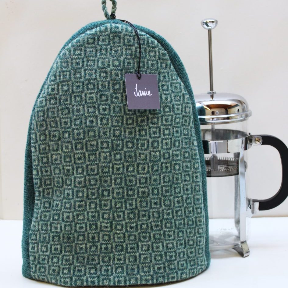 Squares cafetiere froint marine